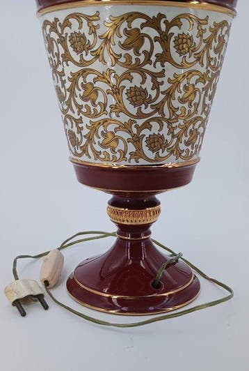 Florentine - Lampe de table - Porcelaine, Laiton, Verre