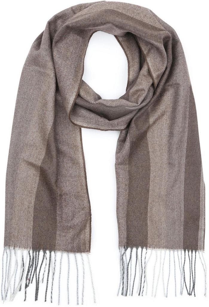 Suitable Sjaal Softfeel Herringbone Bruin maat  Heren, Kleding | Heren, Mutsen, Sjaals en Handschoenen, Nieuw, Verzenden