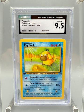 Pokémon Graded card - Psyduck First edition - CGC 9.5 - WOTC, Nieuw