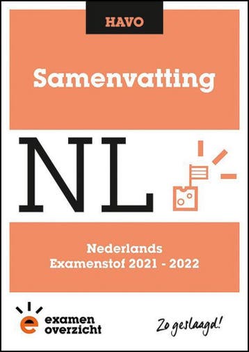 ExamenOverzicht - Samenvatting Nederlands HAVO 9789493237827, Verzenden, ExamenOverzicht