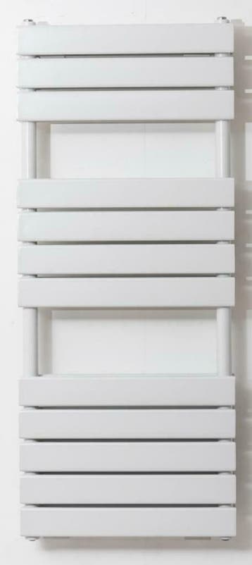 Sanifun handdoekradiator Andreas 1200 x 500 Wit Dubbele, Doe-het-zelf en Bouw, Verwarming en Radiatoren, Radiator, Nieuw, Minder dan 60 cm