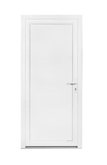PVC achterdeur  98x215cm 3-punt haakslot in voorraad!!!., 80 tot 100 cm, Nieuw, Ophalen of Verzenden, Buitendeur