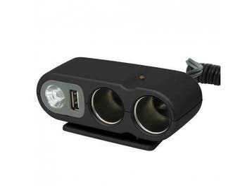 Stekkerdoos 2-Weg met USB+Licht, Ophalen of Verzenden, Nieuw