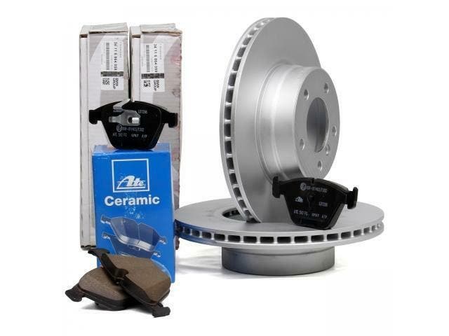 ORIGINELE remschijven van BMW + ATE CERAMIC-pads E60 E61 520, Autos : Pièces & Accessoires, Freins & Transmission, Enlèvement ou Envoi