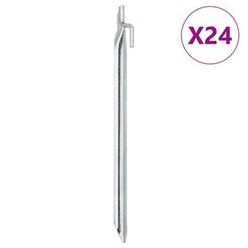 vidaXL Tentharingen 24 st V-vormig Ø20 mm 29,5 cm, Verzenden