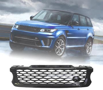 GRILLE RANGE ROVER SPORT L494 13-17 LOOK SVR NOIR BRILLANT, Auto-onderdelen, Verzenden, Nieuw