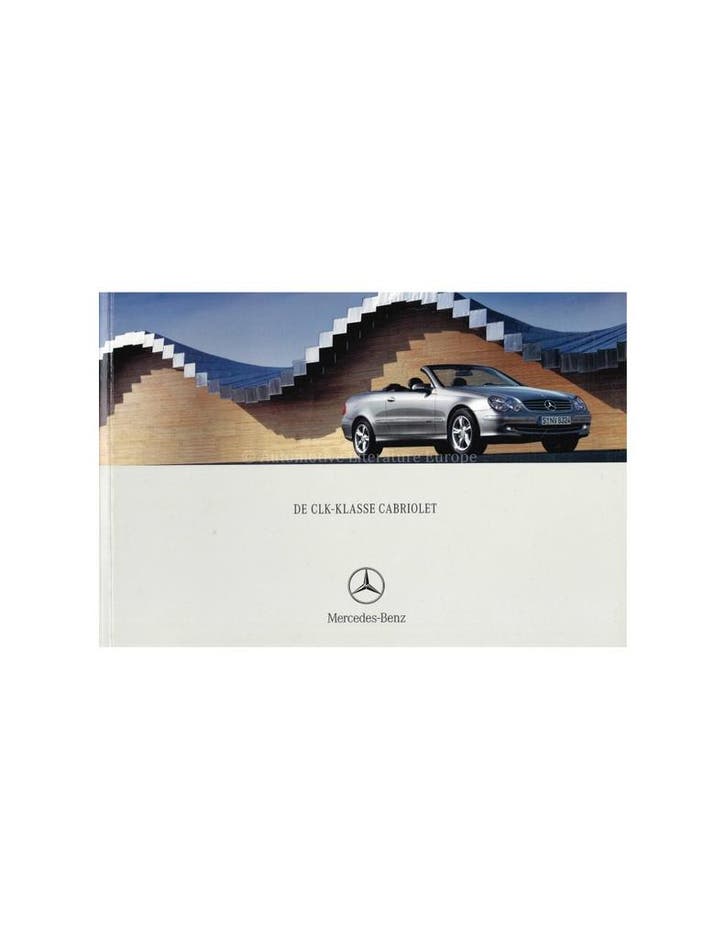 2004 MERCEDES BENZ CLK CABRIOLET BROCHURE NEDERLANDS, Livres, Autos | Brochures & Magazines, Enlèvement ou Envoi