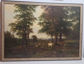Eugène Joseph Verboeckhoven (1798/99-1881) - Weidelandschaft, Antiek en Kunst