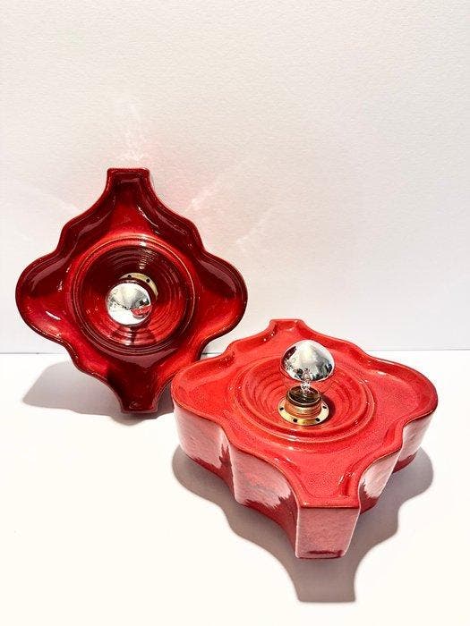 Hustadt Leuchten - Lampe murale - Aluminium, Céramique - Une, Antiquités & Art, Art | Objets design