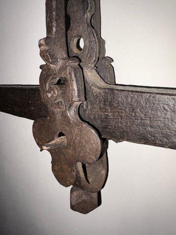 Balans of weegschaal - Marktwandwaag - Smeedijzer - Unster,, Antiek en Kunst
