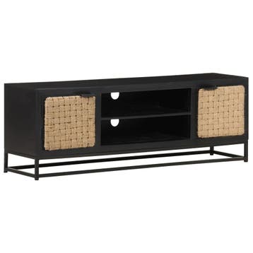 Industrieel tv-meubel mangohout | 34% korting | Retour deal, Overige materialen, 100 tot 150 cm, Verzenden, Zo goed als nieuw