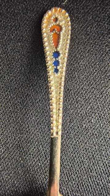 Leningrad Jewelry Factory - Zoutlepel - .875 (84 Zolotniki), Antiek en Kunst, Antiek | Zilver en Goud