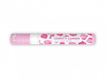 Confetti Kanon Roze Rozenblaadjes 40cm, Verzenden