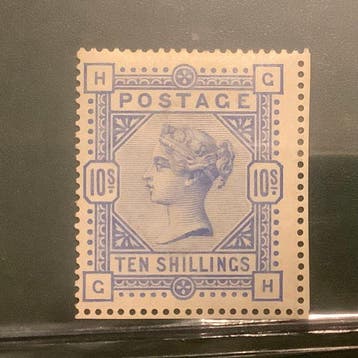 Groot-Brittannië 1889 - 10 Schilling Queen Victoria - MH -, Postzegels en Munten, Gestempeld