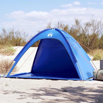vidaXL Strandtent waterdicht azuurblauw, Verzenden