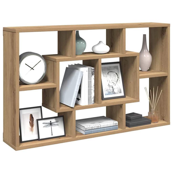 vidaXL Wandplank Artisan Eiken 85x16x52,5 cm Bewerkt Hout, Maison & Meubles, Armoires | Autre, Envoi