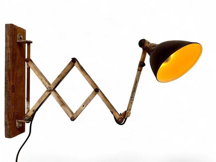 Midgard - Curt Fischer - Lampe murale - Acier - Design, Antiek en Kunst, Antiek | Verlichting