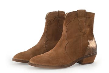 Manfield Cowboy laarzen in maat 37 Cognac, Kleding | Dames, Schoenen, Overige kleuren, Verzenden, Zo goed als nieuw, Manfield