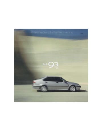 2001 SAAB 9-3 TiD BROCHURE NEDERLANDS, Nieuw