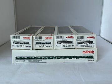 Märklin H0 - 43546 - Modeltrein personenwagonset (4) - 4
