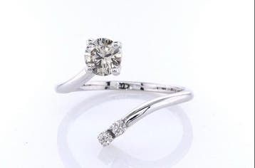 Sans prix de réserve - Bague - 14 carats Or blanc - 0.56ct., Nieuw