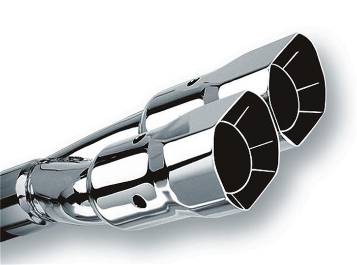 Borla Universal Polished Tip Dual Square Angle-Cut, Auto-onderdelen, Uitlaatsystemen, Ophalen of Verzenden