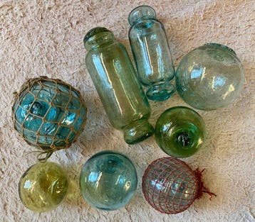 Objets maritimes (8) - Verre soufflé à la main- Rare
