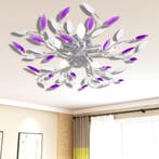 vidaXL Lamp met kristallen bladeren van acryl voor 5x E14, Verzenden