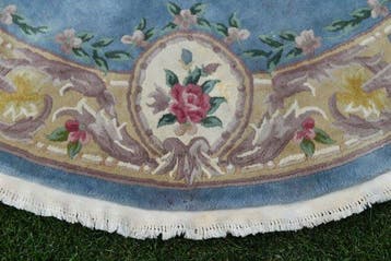 China - Vloerkleed - 240 cm - 240 cm - Prachtig marineblauw, Nieuw