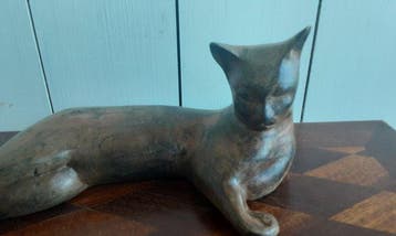 P. Chenet Foundry - Figure - Grote Kat - 23 cm - Bronze