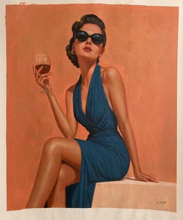 L. Vidal (1989) - Dolce Vita, Antiquités & Art, Art | Peinture | Moderne