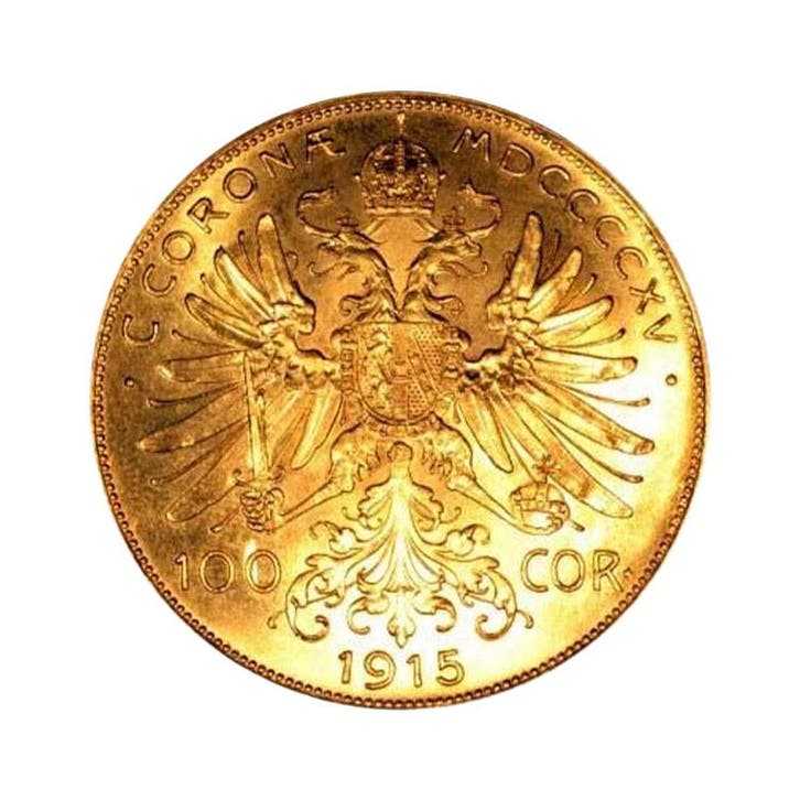 Gouden 100 Coronas munt uit Oostenrijk, Timbres & Monnaies, Métaux nobles & Lingots