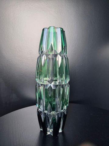 Val Saint Lambert - Vaas - Grote vaas in Art Deco-stijl met