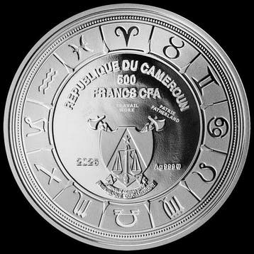 Kameroen. 2025 500 Francs Zodiac Signs - Pisces Ag (Zonder