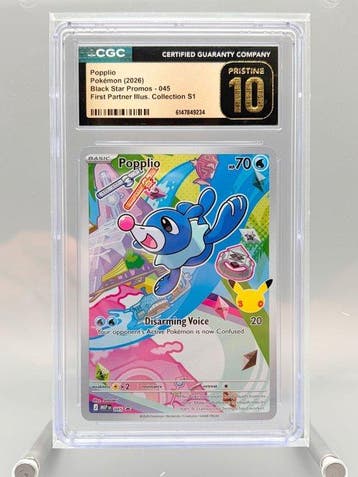 Pokémon Graded card - Popplio - First Partner Illustration, Nieuw