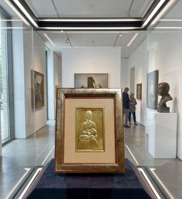 Italië. Amedeo Modigliani 24 carat gold finished over silver