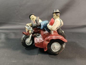 Spaarpot - Veelkleurige hars - Laurel & Hardy