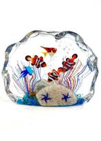 Made Murano Glass - sculptuur, Acquario 6 Elementi - 19 cm -