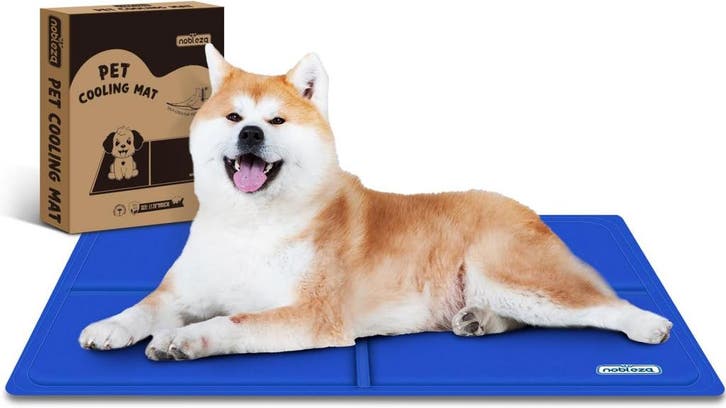 Koelmat Hond & Kat - 120x80 cm - XXL - Blauw - Nobleza, Dieren en Toebehoren, Honden-accessoires, Nieuw, Verzenden