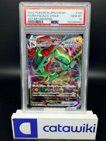 Pokémon - 1 Graded card - Rayquaza VMAX 108/172 PSA 10 GEM, Nieuw