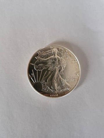 Verenigde Staten. 1 Dollar 1999, 1 Oz (Zonder minimumprijs), Postzegels en Munten