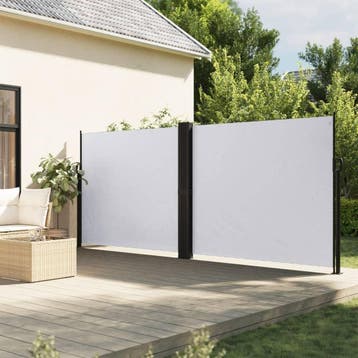 vidaXL Windscherm uittrekbaar 180x1200 cm wit, Tuin en Terras, Verzenden, Nieuw