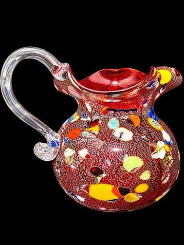 CC Zecchin Murano Italy - Vase - Verre de Murano - Signé, Antiquités & Art