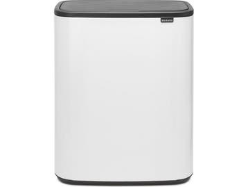 Brabantia Bo Touch Bin - Prullenbak - 60 liter - White, Verzenden, Zo goed als nieuw