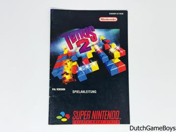 Super Nintendo / SNes - Tetris 2 - NOE - Manual, Games en Spelcomputers, Verzenden, Gebruikt