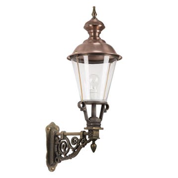 Buitenverlichting brons-koper Lindenberg L brons, Verzenden, Nieuw