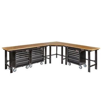 Werkbank hoekopstelling - Hoek werkbank 310 cm x 260 cm, Ophalen of Verzenden, Nieuw