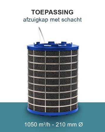 PuriVent SILO plasmafilter voor afzuigkap (schacht 240mm+), Verzenden