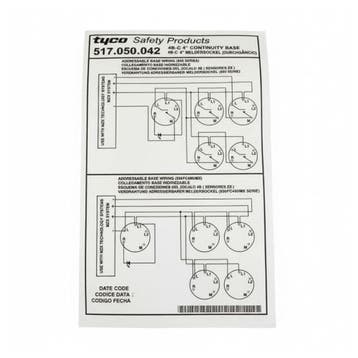 Bieden: Tyco 4B-C-4 Fire Detector Base Mounting Plate - 517, Ophalen of Verzenden
