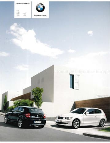 2007 BMW 1 SERIE BROCHURE DUITS, Ophalen of Verzenden